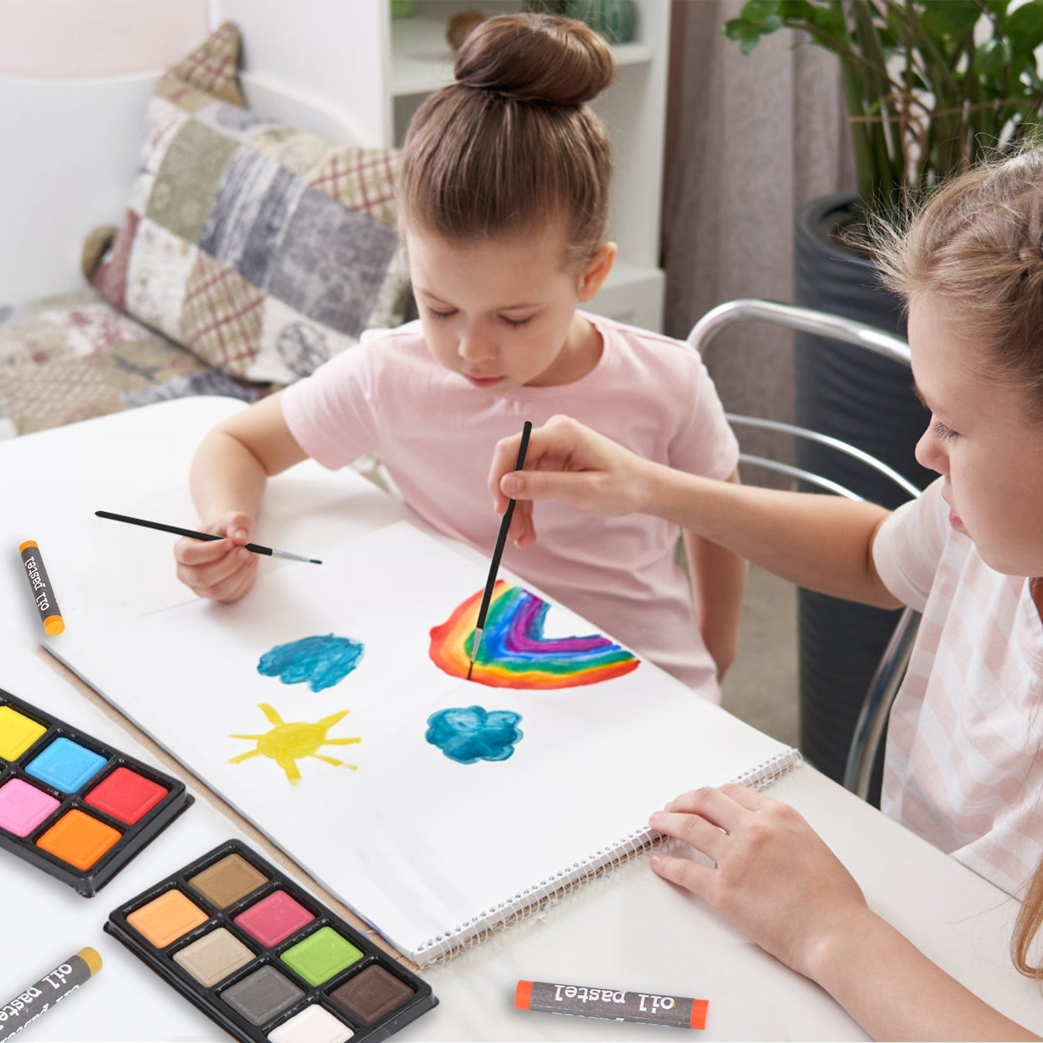 140Pcs Art Supplies With Colored Pencils Oil Pastels Crayons, Watercolor Cakes Brushes Sharpener Eraser In Elegant Wooden Box Professional Art Kit For Kids Adults Beginners Pros Office Supplies What Else You Got?