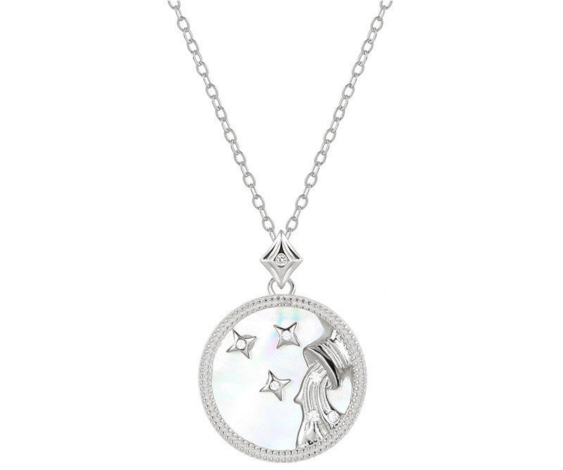 Sterling Silver Zodiac White Shell Necklace What Else You Got?