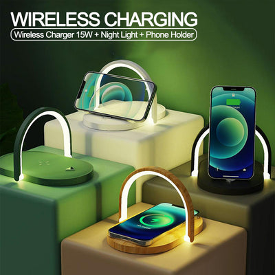 3-in-1 Foldable Wireless Charger with Night Light