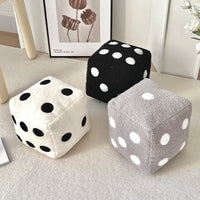 Dice Plush Throw Pillow – Fun Game Room Decor & Novelty Sofa Cushion