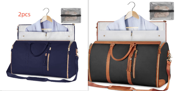 Large Capacity Travel Duffle Bag Women's Handbag Folding Suit Bag Waterproof Clothes Totes What Else You Got?
