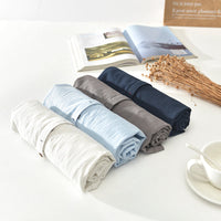Men's Stand Collar Japanese Ice Silk Linen T-Shirt - Cool & Stylish Summer Essential