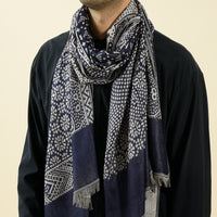 Ethnic Yarn-Dyed Totem Scarf – Unisex Rayon Winter Scarf 65 × 195 cm
