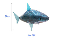 Flying Shark RC Toy - Inflatable Remote Control Airplane for Kids Indoor Party Gifts