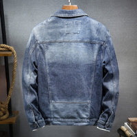 Men’s Relaxed-Fit Denim Jacket – Cotton Casual Jacket for All Seasons