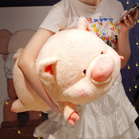 Adorable Pig Plush Throw Pillow – Soft Stuffed Animal in 2 Styles & 3 Sizes | Christian Gift Idea