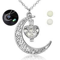 Glow-in-the-Dark Hollow Pendant Necklace - Luminous Geometric Clavicle Chain for Women & Girls - Lightweight & Hypoallergenic