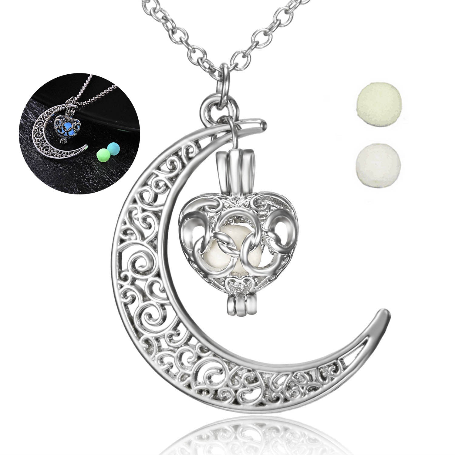 Glow‑in‑the‑Dark Hollow Pendant Necklace for Women What Else You Got?