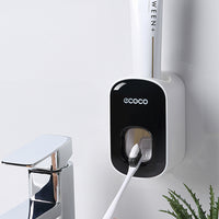 Wall-Mounted Toothpaste Dispenser & Toothbrush Holder – Automatic Bathroom Organizer