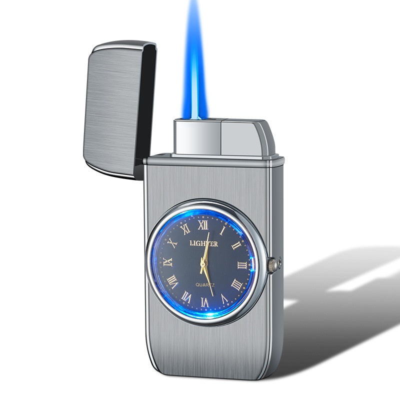 Personalized Creative Multifunctional Electronic Watch Cigarette Lighter-in-one Body Multi-purpose LED Flashing Lamp Gift Lighter What Else You Got?