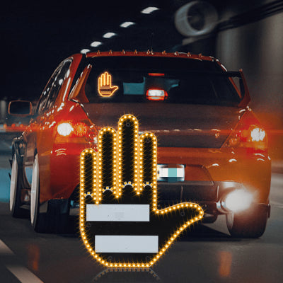 Funny New LED Illuminated Gesture Light Car Finger Light With Remote Road Rage Signs Middle Finger Gesture Light Hand Lamp What Else You Got?