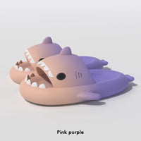 Step in Faith: Gradient Shark Slippers for Men
