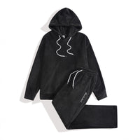Plus-Size Men’s Comfortable Hoodie & Jogger Set – Everyday Casual Streetwear Outfit
