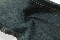 Men's Vintage Worn Jeans – Distressed Casual Fit
