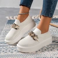 Trendy Women's Chain Mesh Flats 2026 – Lightweight Jelly Shoes for Summer (Sizes 5-10)