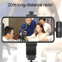 CrystalClear Pro Wireless Mic: 10H Battery, Noise-Free Audio for iPhone/Android & Live Streaming