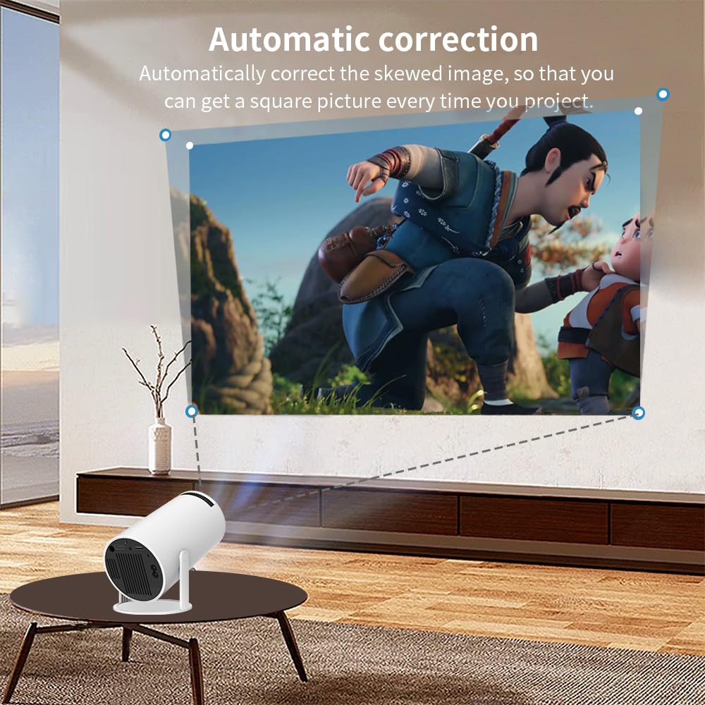 Mini Smart Projector – Portable 130” HD Display | Auto Keystone, WiFi, Bluetooth | Perfect for Bedroom Movie Nights What Else You Got?