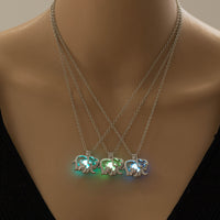 Glow-in-the-Dark Elephant Necklace – Luminous Zinc Alloy Pendant Jewelry