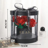 Elegant Christian Rose Bouquet Flower Pot - Perfect Gift for Her with Bible Verse