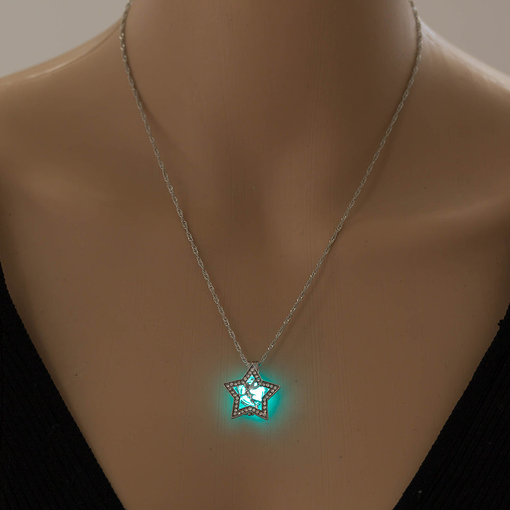 Halloween Pentagram Angel Glow‑in‑the‑Dark Necklace What Else You Got?