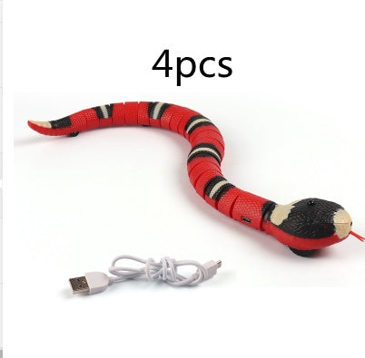 Smart Sensing Interactive Cat Toys Automatic Eletronic Snake Cat Teasering Play USB Rechargeable Kitten Toys For Cats Dogs Pet What Else You Got?
