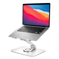 Premium 360° Rotating Laptop Stand - Sturdy Aluminum Stand for 11-17.3