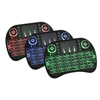 H9 Wireless Backlit Colorful Touch Remote Keyboard - Ergonomic & USB Connectivity for PC