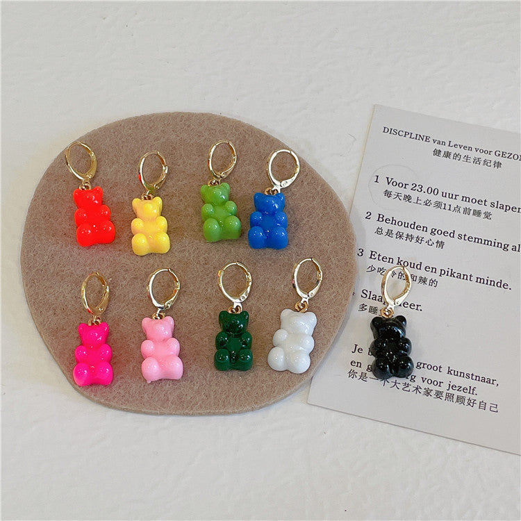 South Korea Colorful Candy Bear Earrings – What Else You Got?