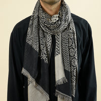 Ethnic Yarn-Dyed Totem Scarf – Unisex Rayon Winter Scarf 65 × 195 cm