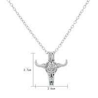 Glow-in-the-Dark Minotaur Necklace – Mythical Zinc Alloy Pendant with Luminous Glow