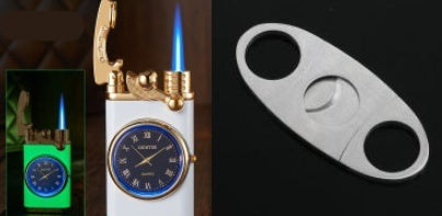 2‑in‑1 Watch Lighter – Real Dial Wristwatch with Windproof Blue Flame Torch (Refillable Butane What Else You Got?
