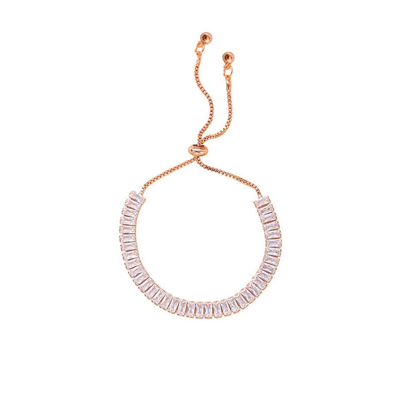 Shiny Rhinestone Adjustable Bracelet – Sparkling Crystal Bling Fashion Jewelry for Women What Else You Got?