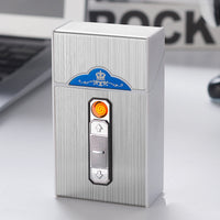 20 USB Charging Cigarette Lighter Case - Fast Car Charger - Metal Design