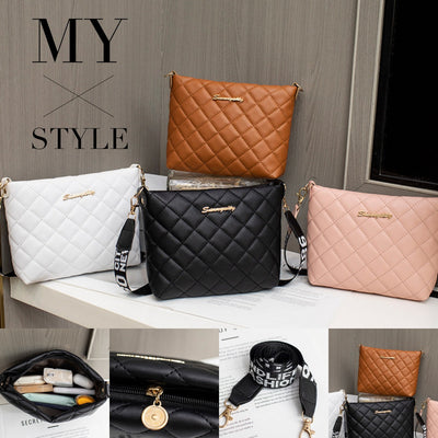 Elegant Christian Messenger Bag for Women - Trendy Embroidered Crossbody Purse with Chain Strap (White, Black, Brown, Pink)