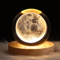 Heavenly 3D Starry Sky Crystal Ball Night Light - Nebula & Planets Projection Lamp - Perfect Christian Gift for Any Occasion