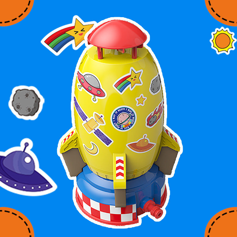 Rocket Water Sprinkler Launcher Toy – Outdoor Flying Spray Toy for Kids Summer Fun What Else You Got?