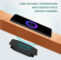 Hidden Under-Desk Wireless Charger – Qi Charging System with 9V Input/Output