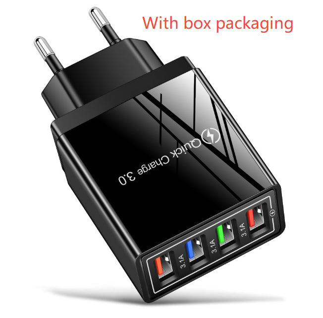Illuminated 4USB Mobile Phone Charger 3A Charging Head What Else You Got?