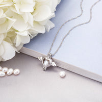 Glow-in-the-Dark Angel Wing Necklace – Zinc Alloy Pendant 45 cm