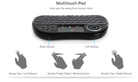 H9 Wireless Backlit Colorful Touch Remote Keyboard - Ergonomic & USB Connectivity for PC