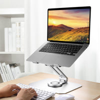 Premium 360° Rotating Laptop Stand - Sturdy Aluminum Stand for 11-17.3