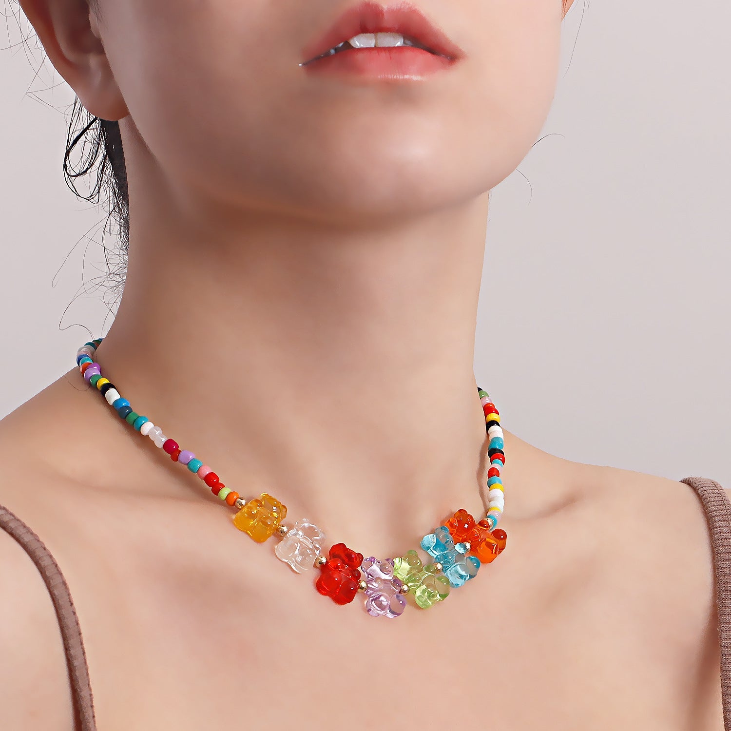 Vintage Colored Bohemian Pearl Bear Necklace What Else You Got?