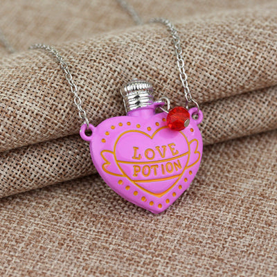 Love Poison Pill Bottle Pendant Necklace - Christian Valentine Gift - Faith Jewelry