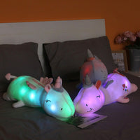 Glow-in-the-Dark Plush Doll Pillow – Luminous Stuffed Cushion for Kids & Bedtime Comfort
