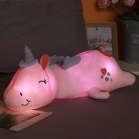 Glow-in-the-Dark Plush Doll Pillow – Luminous Stuffed Cushion for Kids & Bedtime Comfort