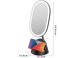 Luxury Vanity Mirror Lamp with Daylight LED Lighting — 2-in-1 Desk Light for Flawless Makeup & Grooming
