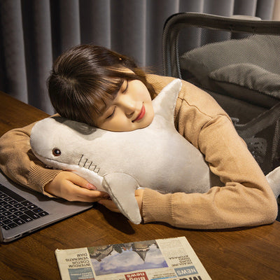 Adorable Shark Plush Pillow Toy - Perfect Gift for Kids & Teens - Blue & Gray Designs