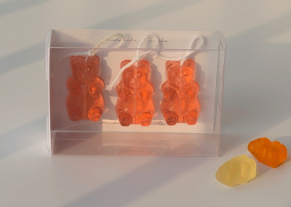 Gummy Bear Aromatherapy Candle – Handmade Scented Candle with Juicy Peach Fragrance (Small & Large Sizes) What Else You Got?