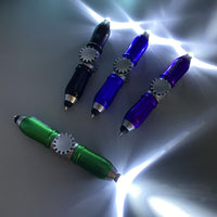 Fingertip Gyro Spinner Pen - Stress-Relieving Blue Ballpoint Pen Set (4-Pack)