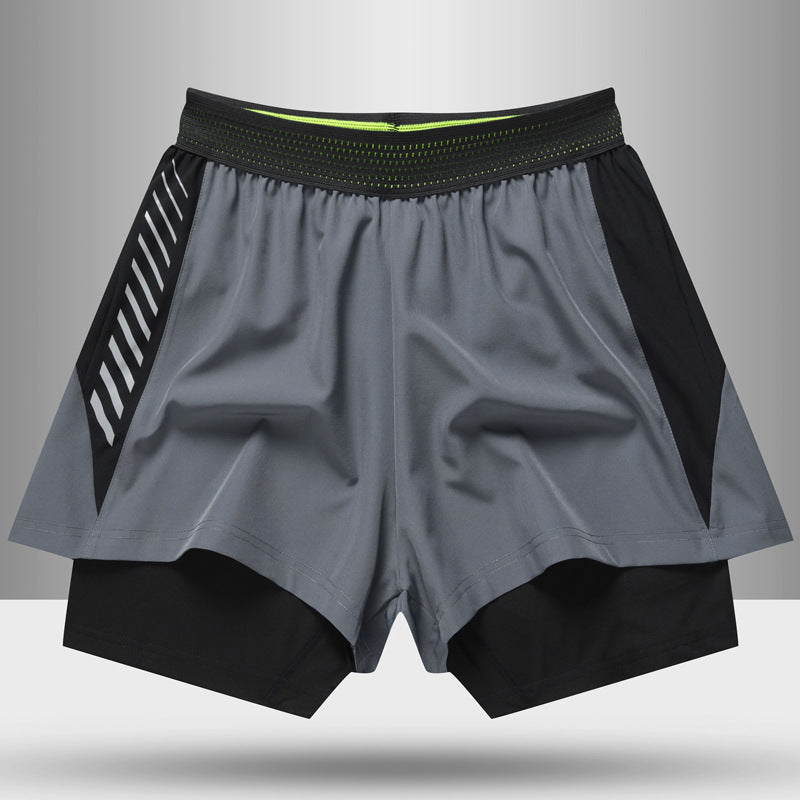 Lined Anti-glare Fitness Shorts Running Training Sports Pants Men What Else You Got?